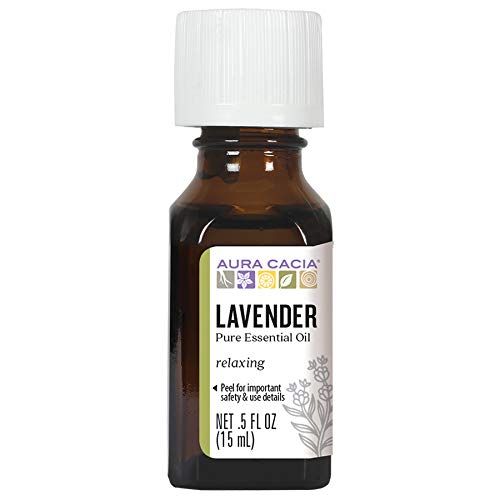 Aura Cacia 100% Pure Lavender Essential Oil | GC/MS Tested for Purity | 15 ml (0.5 fl. oz.) | Lav... | Amazon (US)