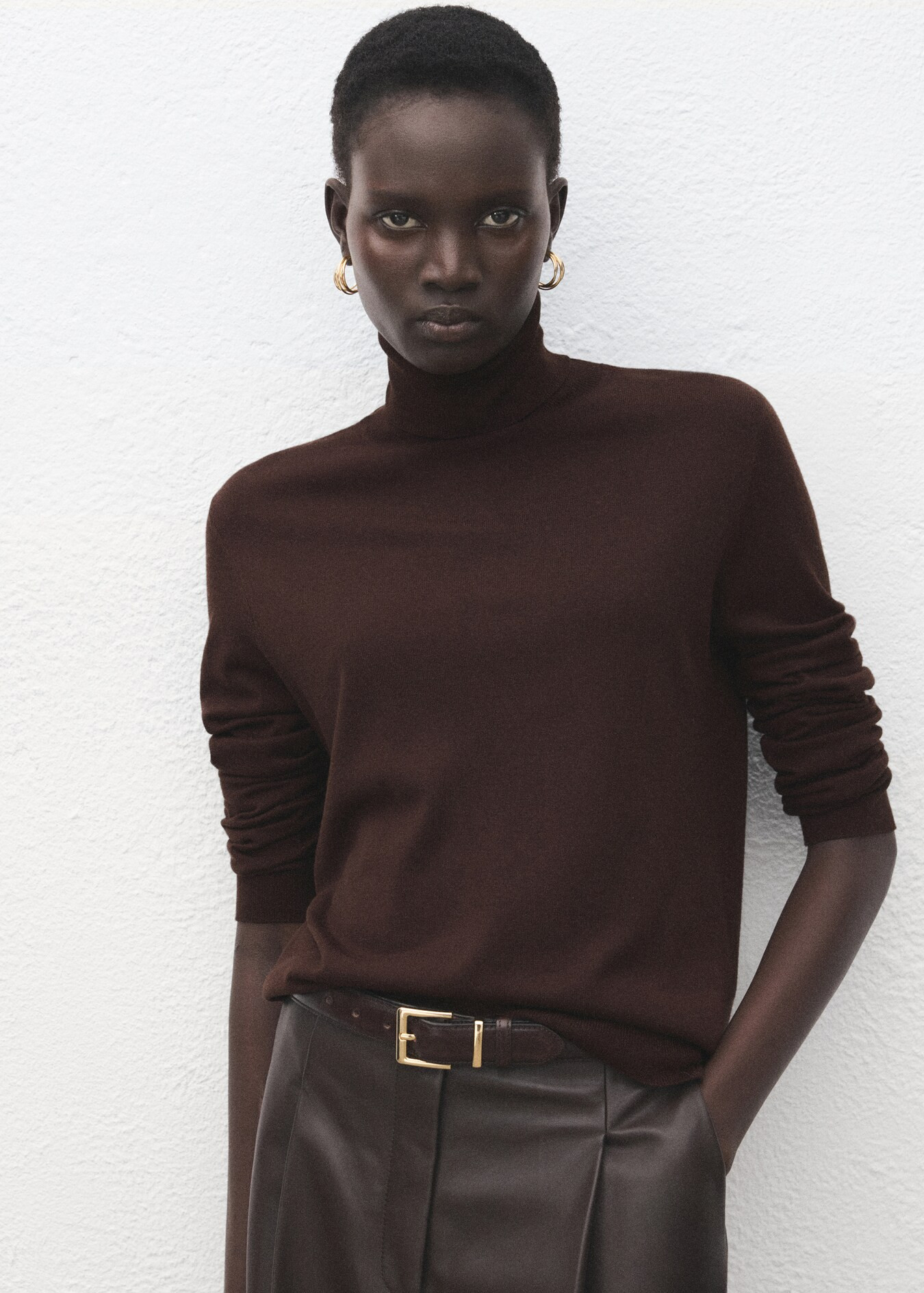Turtleneck knitted sweater | Mango (US/MX/AU)