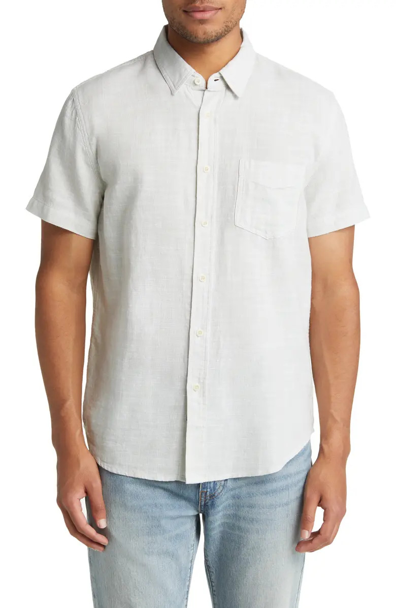 Fairfax Slub Short Sleeve Button-Up Shirt | Nordstrom