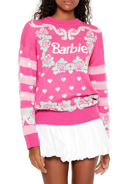 Barbie Graphic Knit Sweater | Forever 21