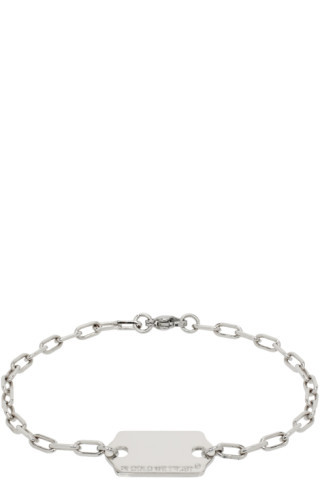 IN GOLD WE TRUST PARIS - SSENSE Exclusive Silver Cable Chain Bracelet | SSENSE
