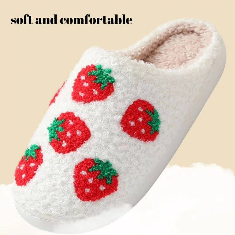 BERANMEY Cute Smile Face Slippers for Women and Men Perfect Soft Plush Comfy Warm Slip-On Happy F... | Walmart (US)