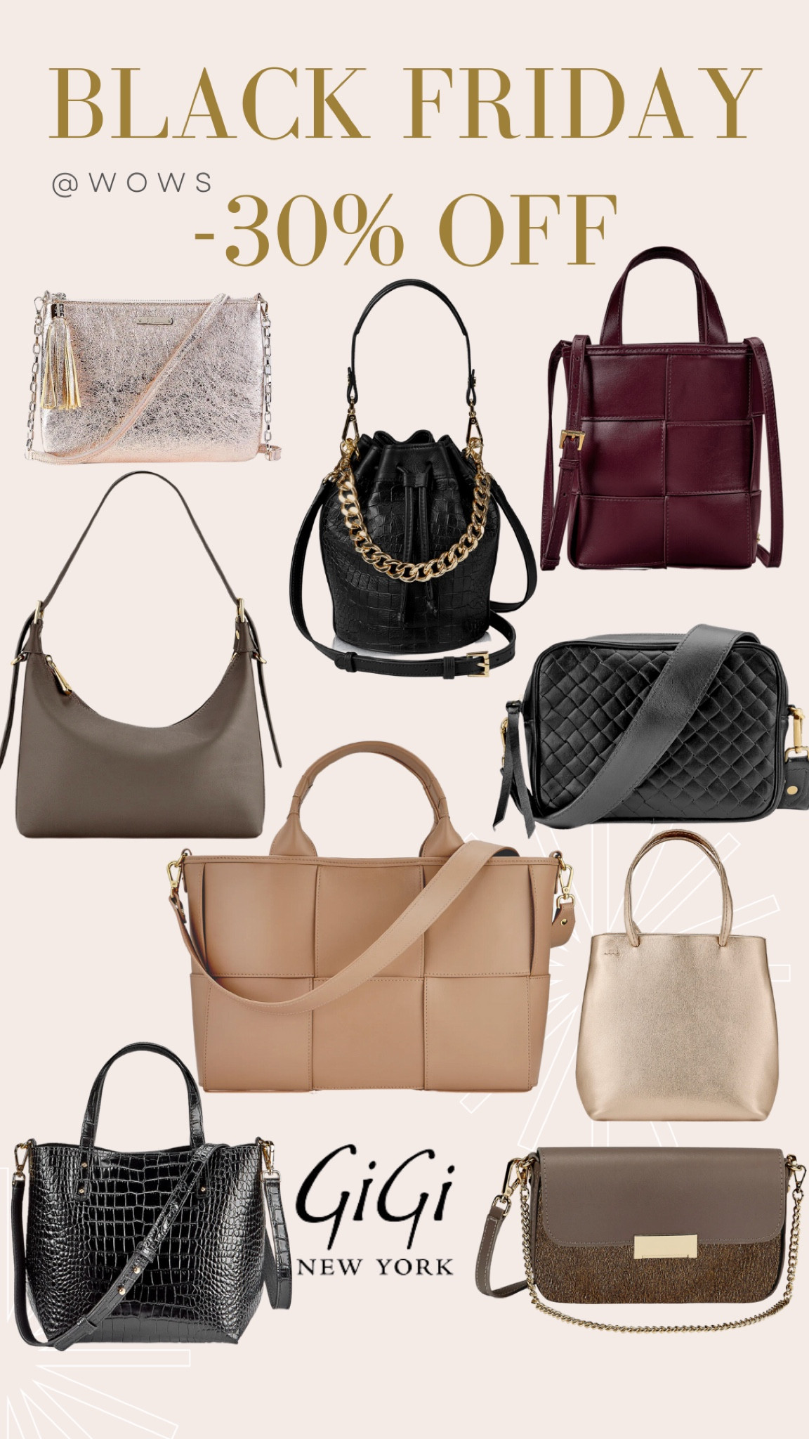 Descuentos Black Friday savings 30%
Cyber week Bolsos bags Gigi New York

#LTKCyberSaleUK #LTKCyberSaleES #LTKCyberWeek