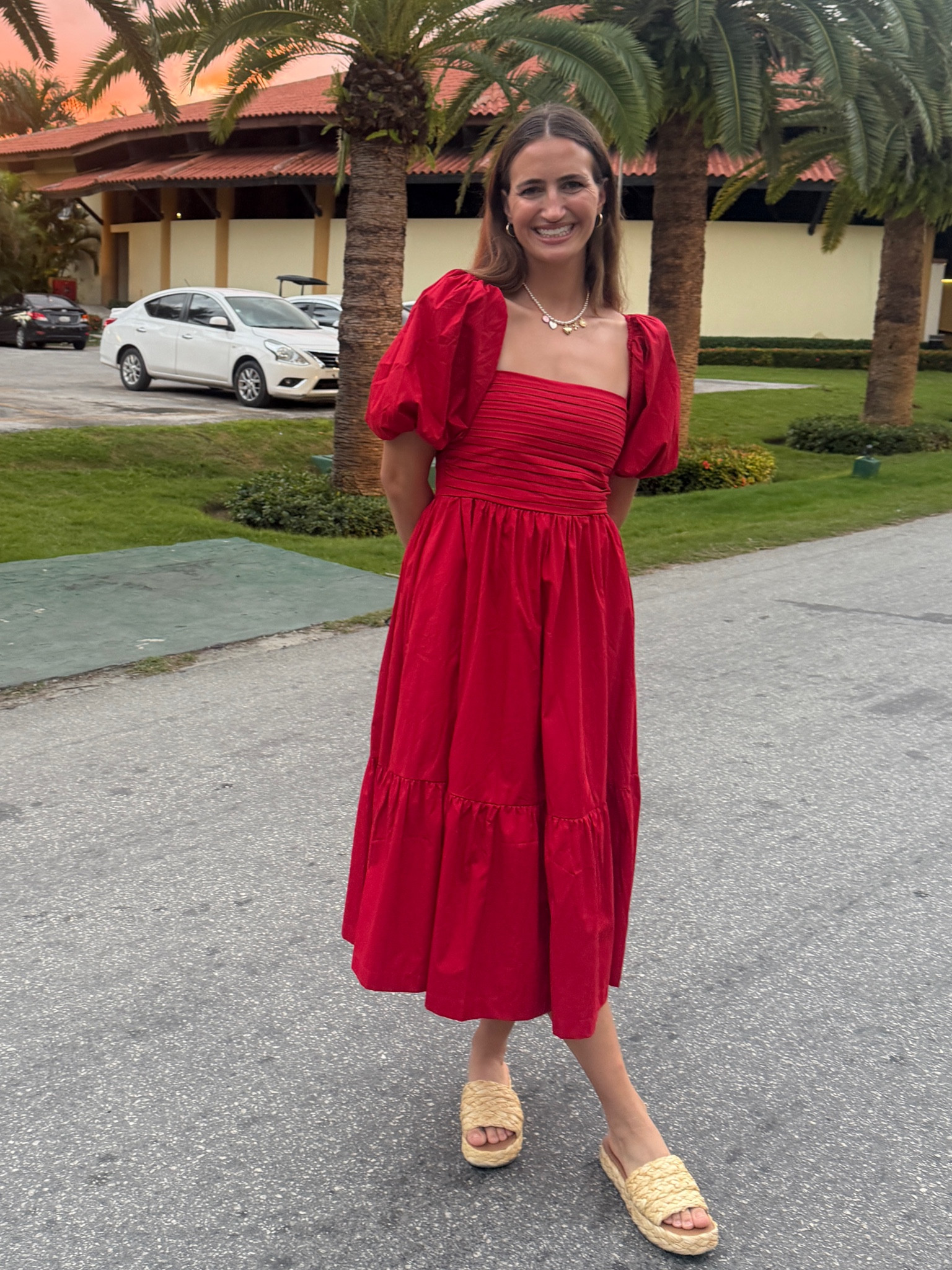 my FAVORITE dress!!! Comes in so many colors, lengths, and patterns! I’m wearing a size small for reference and have a 34b bust. So timeless and classy and versatile! 

#LTKFindsUnder100