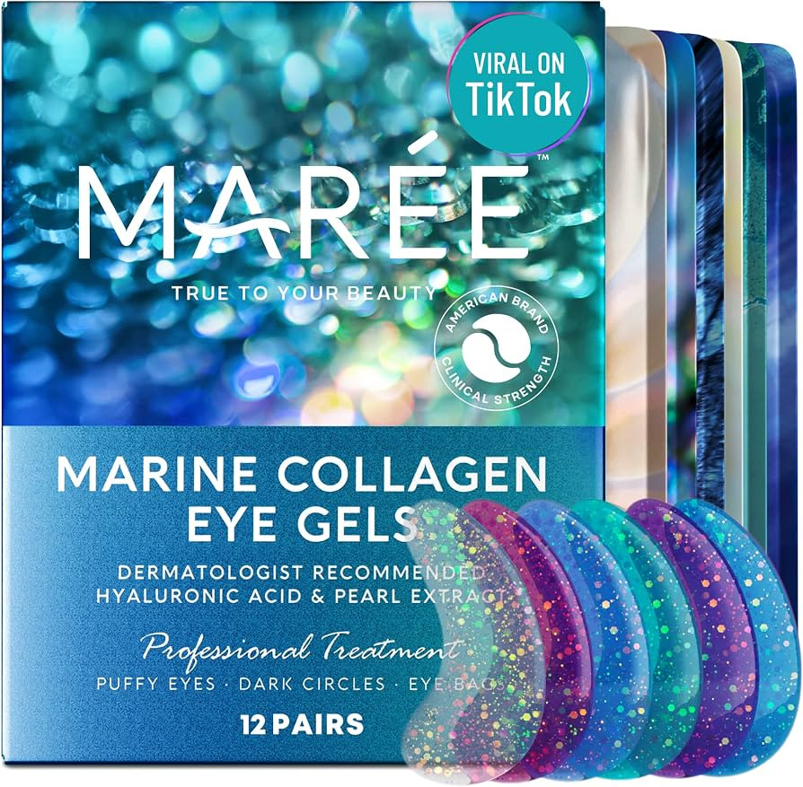 Maree Eye Wrinkle Pads - Pearl Eye Masks that Reduce Wrinkles, Puffy Eyes, Dark Circles, Eye Bags... | Amazon (US)