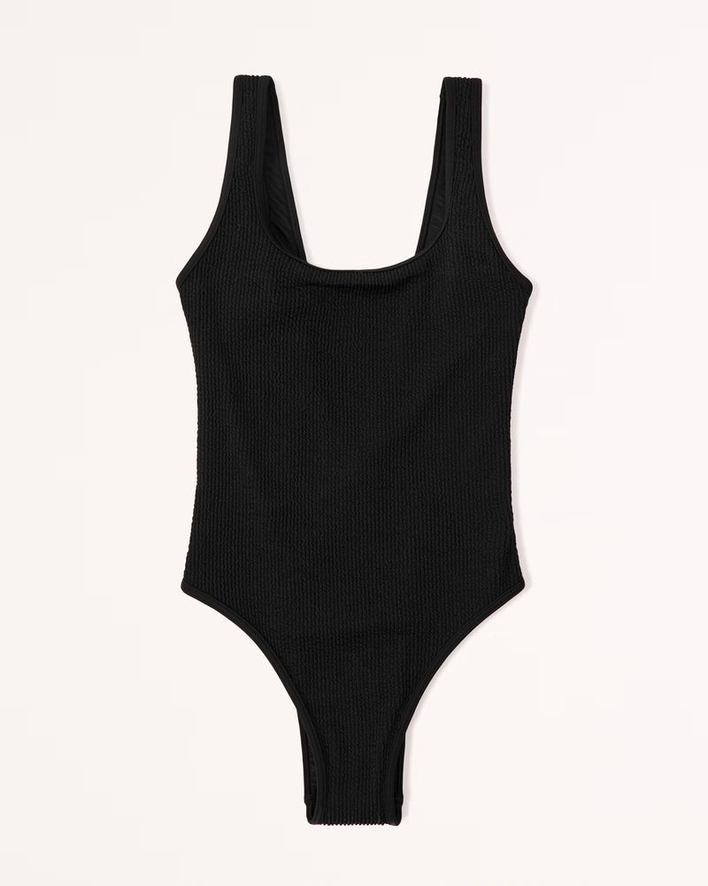 90s Scoopneck One-Piece Swimsuit | Abercrombie & Fitch (US)