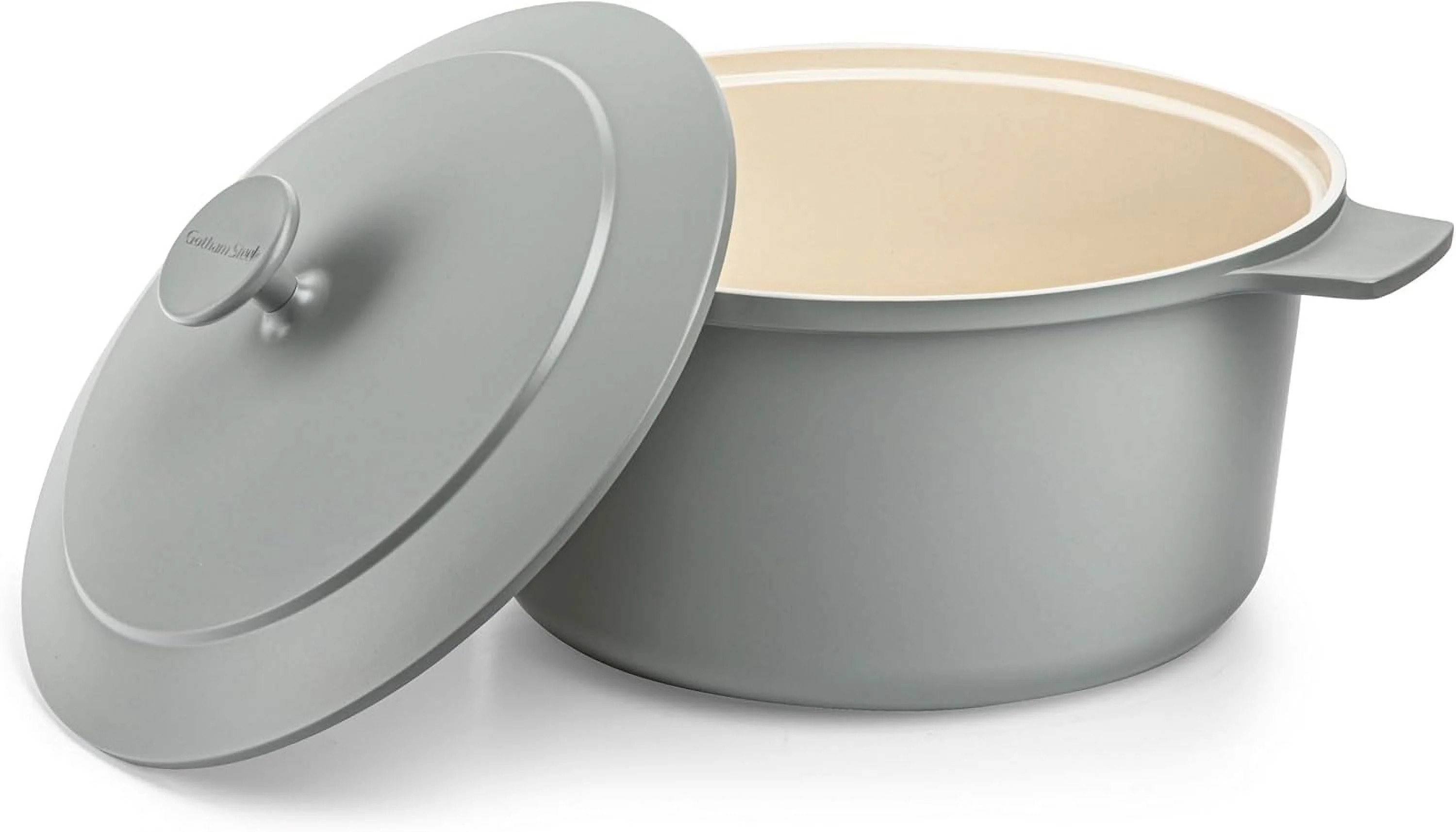 Gotham Steel Dutch Oven 5 Qt Pot With Lid Nonstick Ceramic Cooking Hot Pot Cast Aluminum Inductio... | Walmart (US)