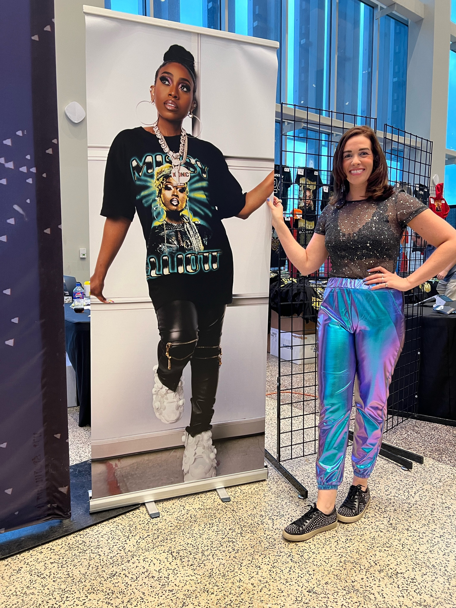 Black short sleeve glitter star sheer mesh top (size small). Metallic shiny pants (size small). Black studded sneakers (size 8.5). #shortsleeve #blacktop #metallicpants #shinypants #studdedsneakers #sneakers #blacksneakers #blackbralette #bralette #concertoutfit #meshtop #startop #glittertop #tshirt 

#LTKSeasonal #LTKStyleTip #LTKFindsUnder100
