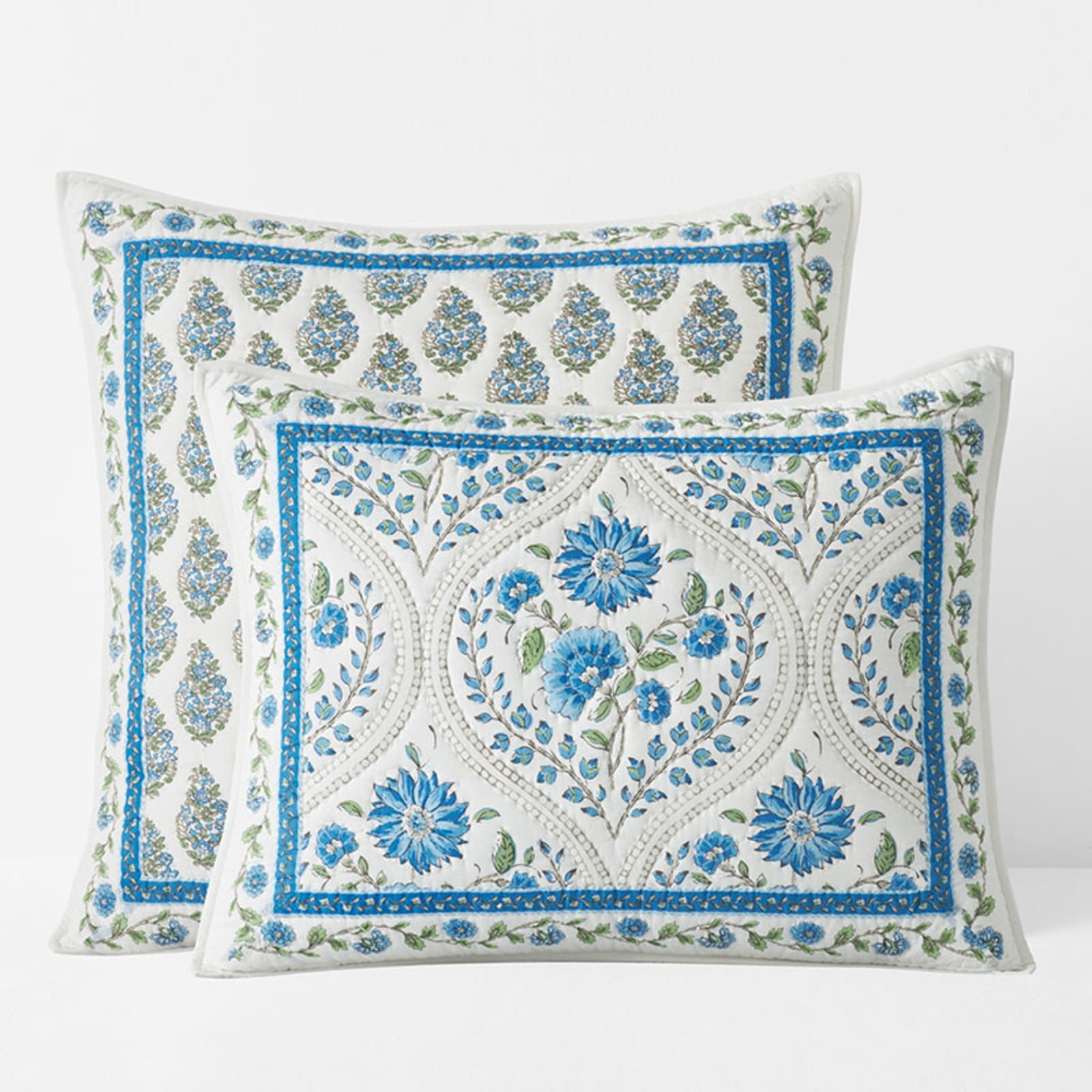 Neroli Voile Quilted Sham - Blue Multi, Standard | The Company Store