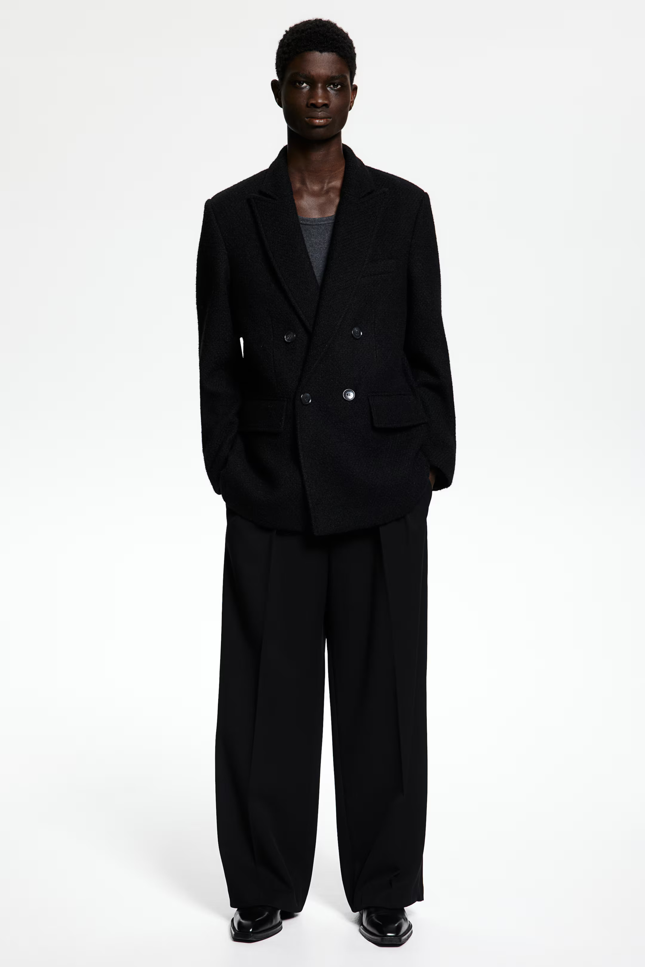 Wool-Blend Jacket - Black - Men | H&M US | H&M (US + CA)