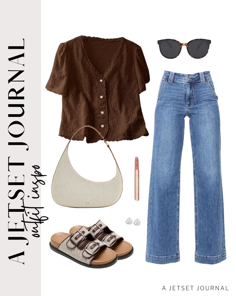 This brown embroidered blouse goes perfectly with Astylish’s wide-leg jeans. Slip on Project Cloud sandals and reach for this shoulder bag for a stylish touch. Finish your look with SOJOS round sunglasses for that extra bit of character.

#LTKSeasonal #LTKSaleAlert #LTKTravel

 

 