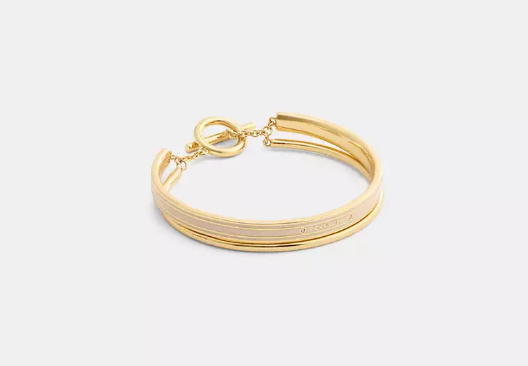 Coach Enamel Double Bangle Bracelet | Coach Outlet US