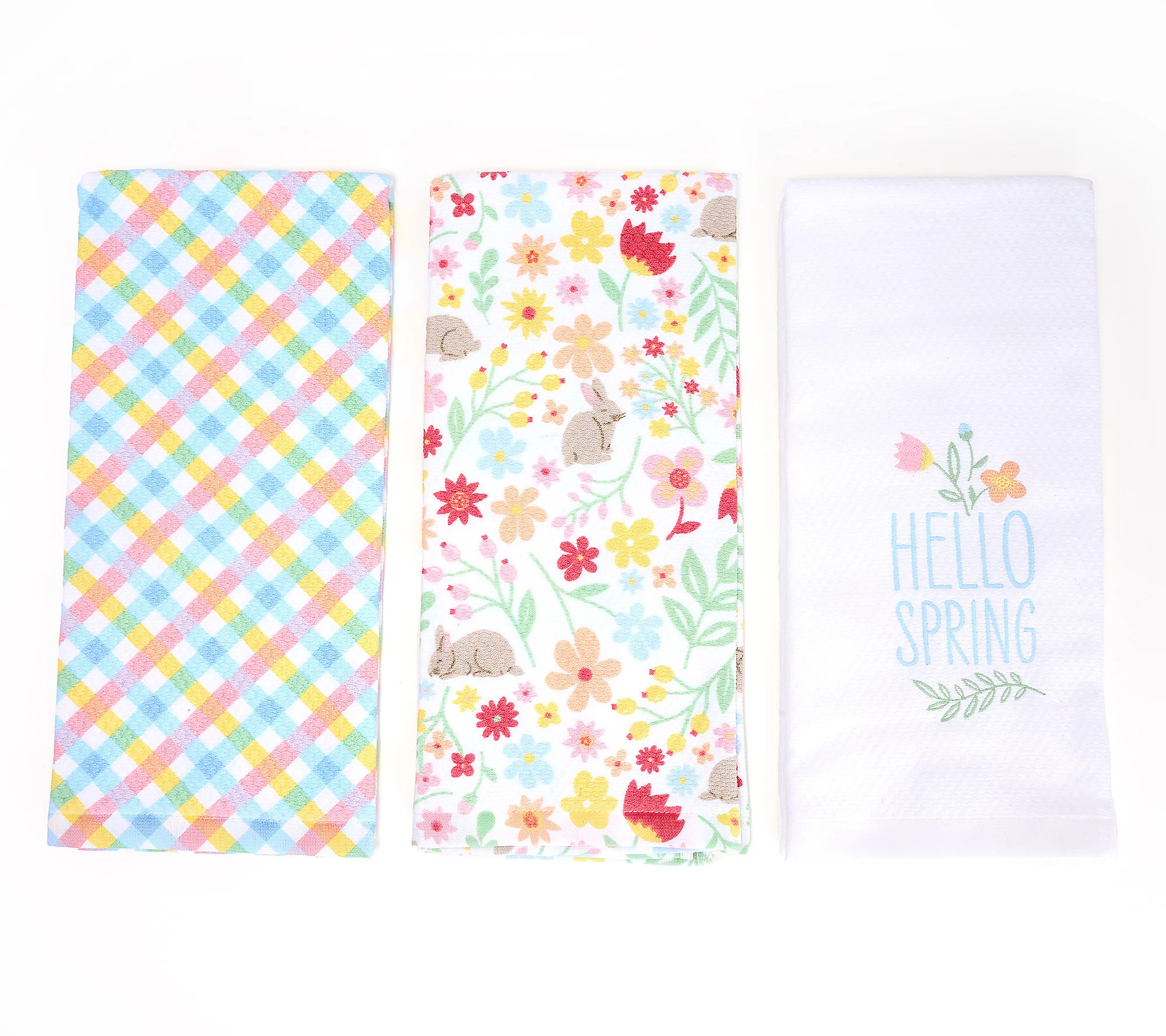 In The Kitchen With David S/3 Spring Themed Printed Towels | QVC