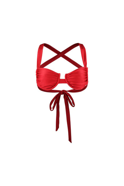 Ruched Bra (Scarlett Red) | SAME
