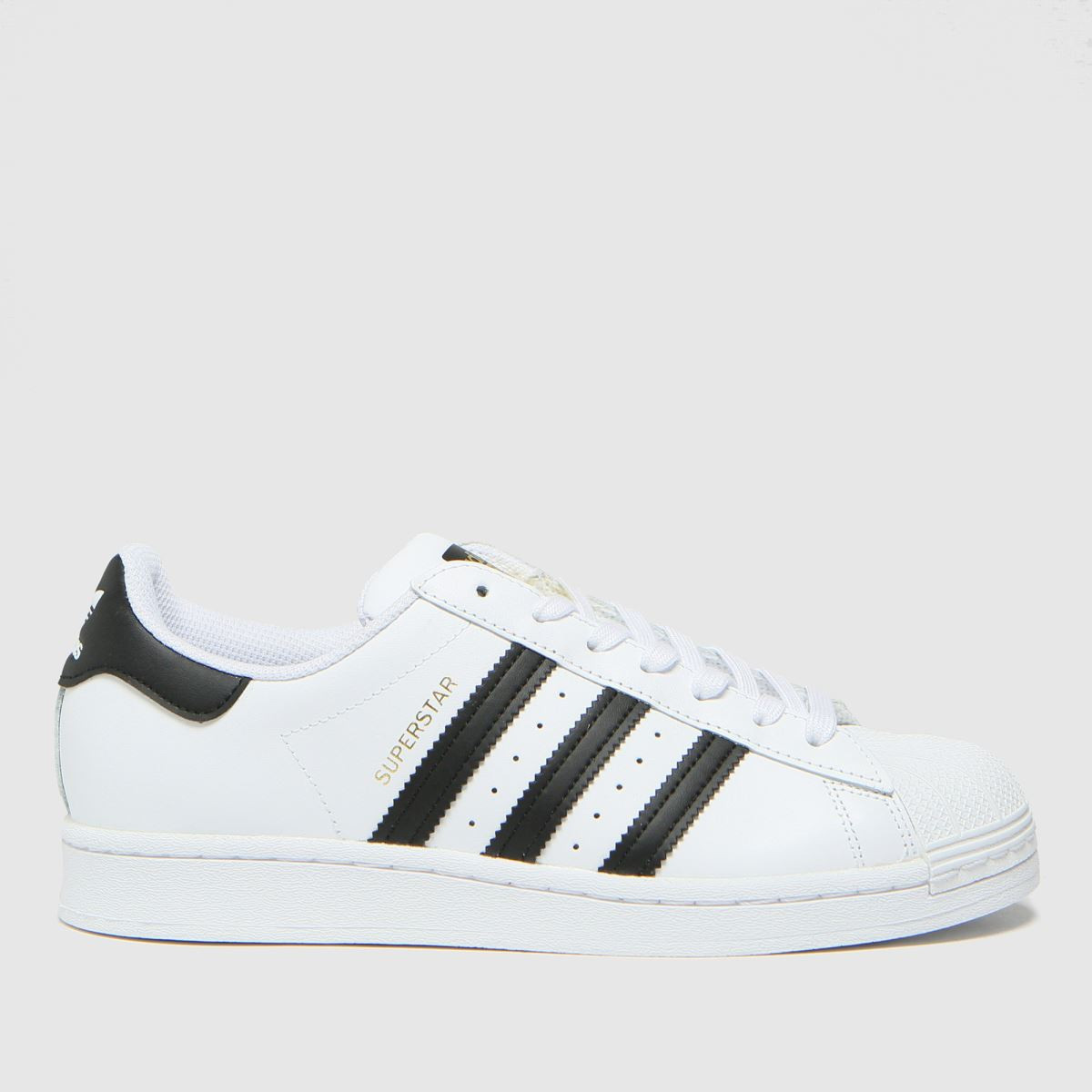 adidas white & black superstar trainers | Schuh