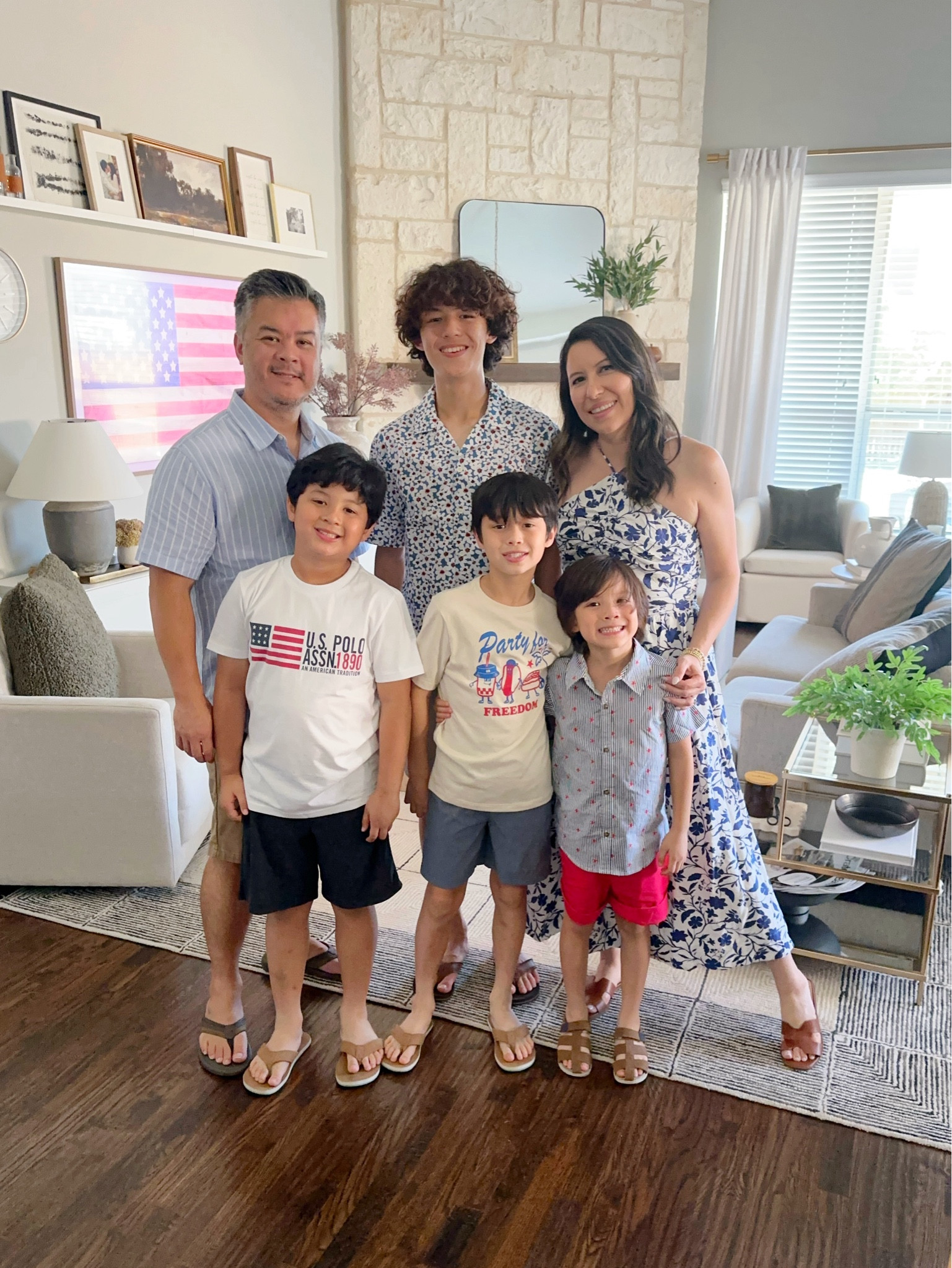 #walmartpartner Rocking all our Americana looks from @walmart! Love that I can style my family with these affordable, fashionable finds ❤️🤍💙

#LTKMidsize #LTKKids #LTKFamily