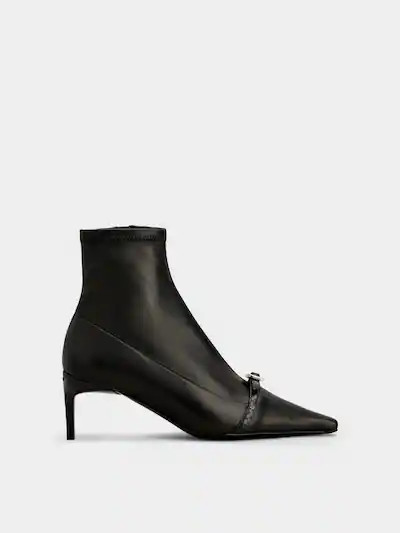 Viv' Canard Booties in leather | Roger Vivier INT