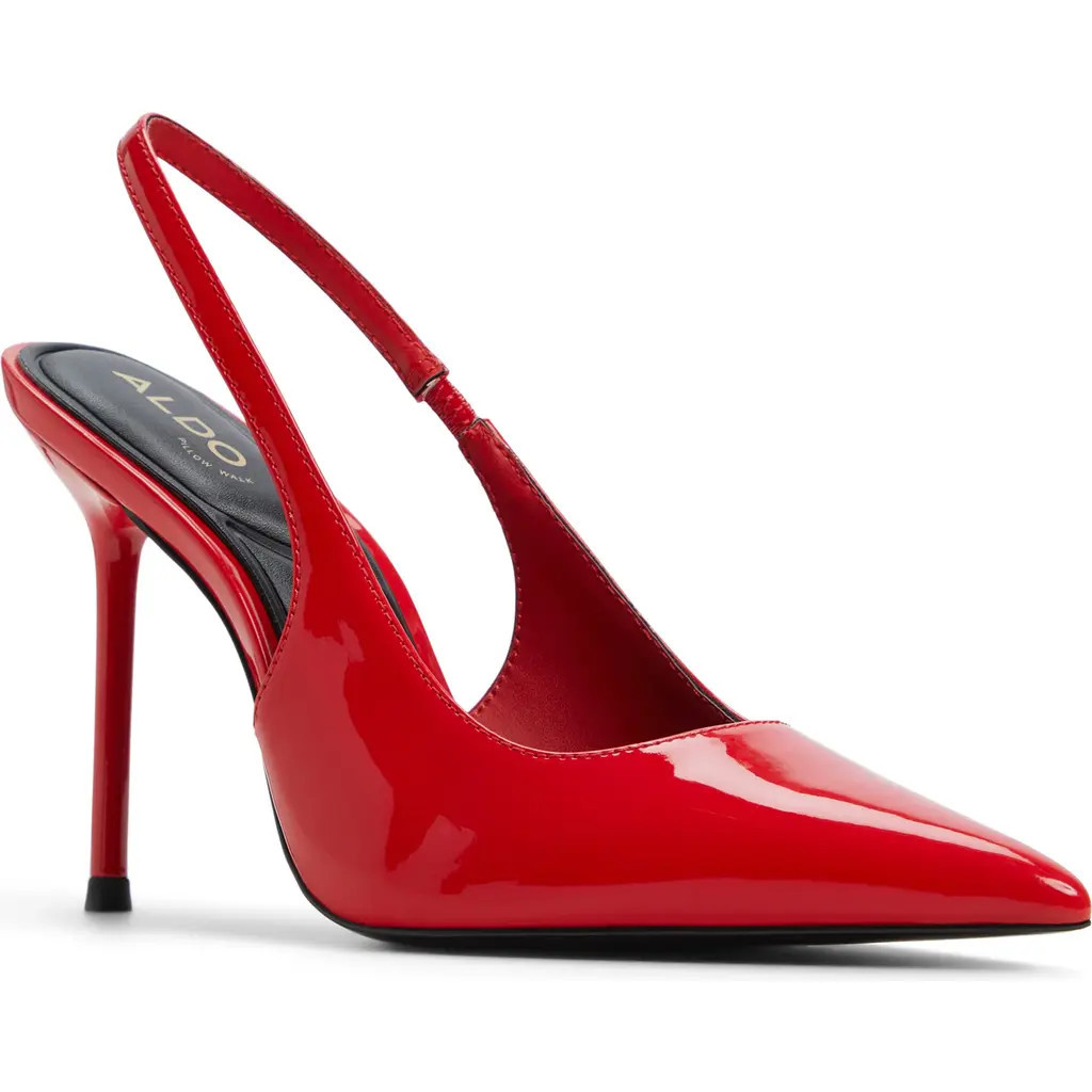 ALDO Puckerup Slingback Pointed Toe Pump in Red at Nordstrom, Size 8.5 | Nordstrom