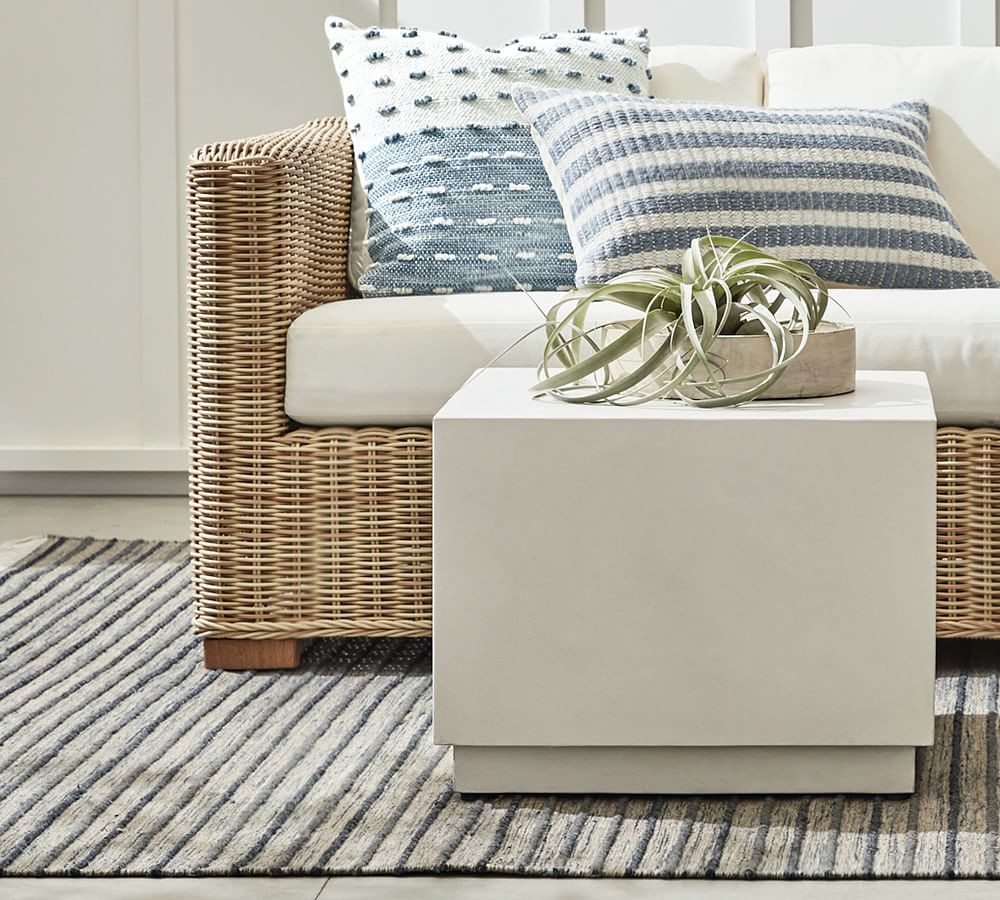 Pomona Concrete Outdoor Bunching Table | Pottery Barn (US)