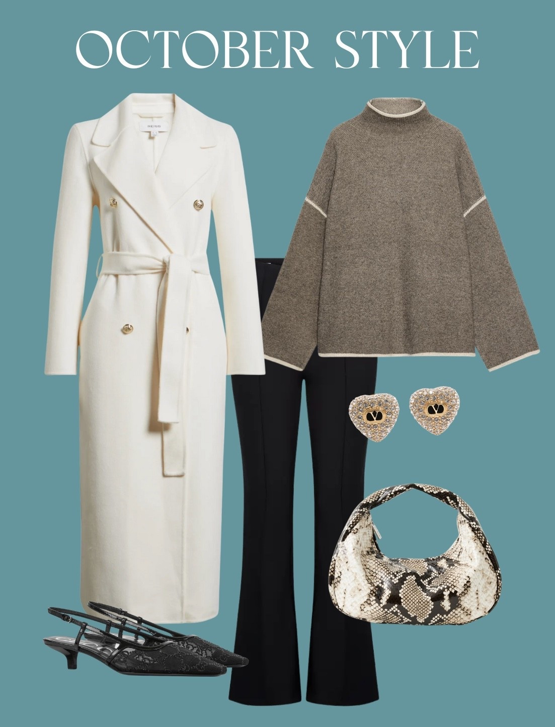 October outfit inspo! Winter is right around the corner, and now is the time to be investing in good pieces you can wear all season! This Reiss coat is a classic piece that you will have in your closet forever! These pin tuck pants are some of my favorites, and are the perfect chic and practical trend to add to your wardrobe!🤍✨

#LTKSeasonal #LTKStyleTip #LTKOver40