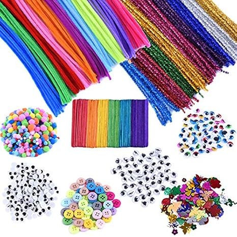 EpiqueOne 1090pc. Kids Art & Craft Supplies Assortment Set for School Projects, DIY Hobby Kit; Ch... | Amazon (US)