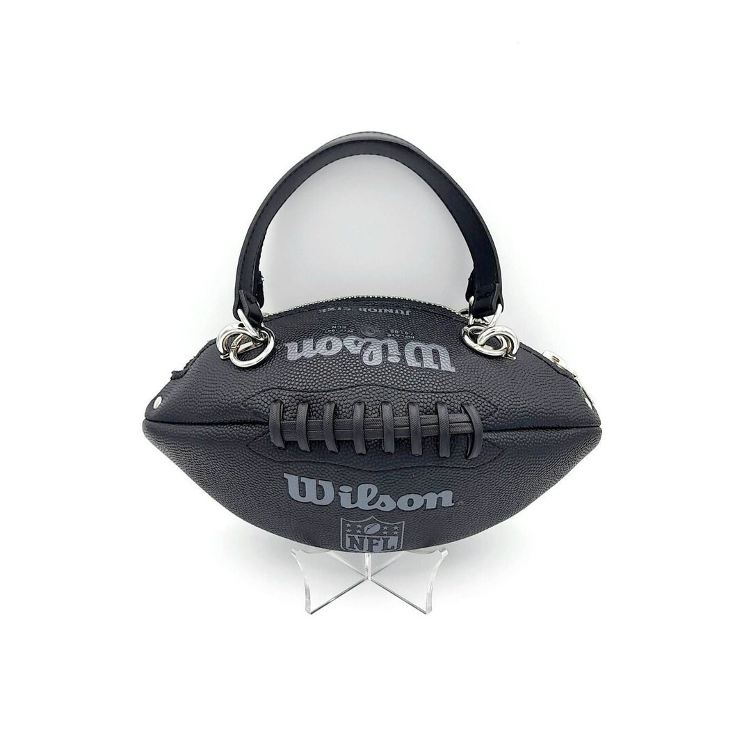 Black Wilson NFL American Football Ball Bag With Real Leather Handles. - Etsy | Etsy (US)