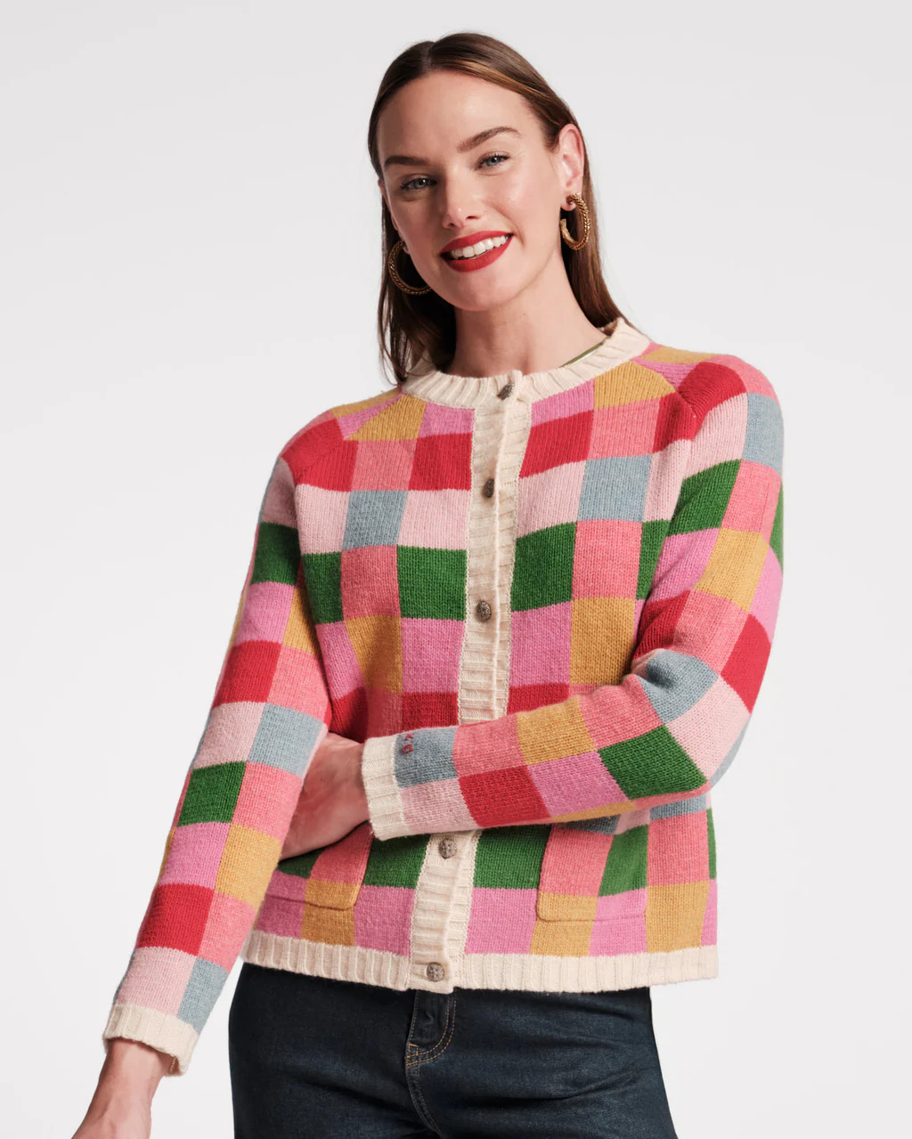 Pixel Wool Cardigan | Frances Valentine