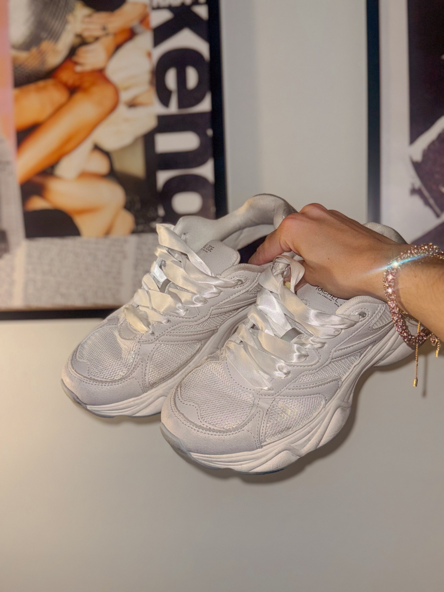 I'm obssesed with these sneakers. SO girly! Tip: Change out your laces to add some color or style (these came like this!). 

Sneakers: Rachel Zoe/Marshalls  

 #LTKFindsUnder50 #LTKStyleTip