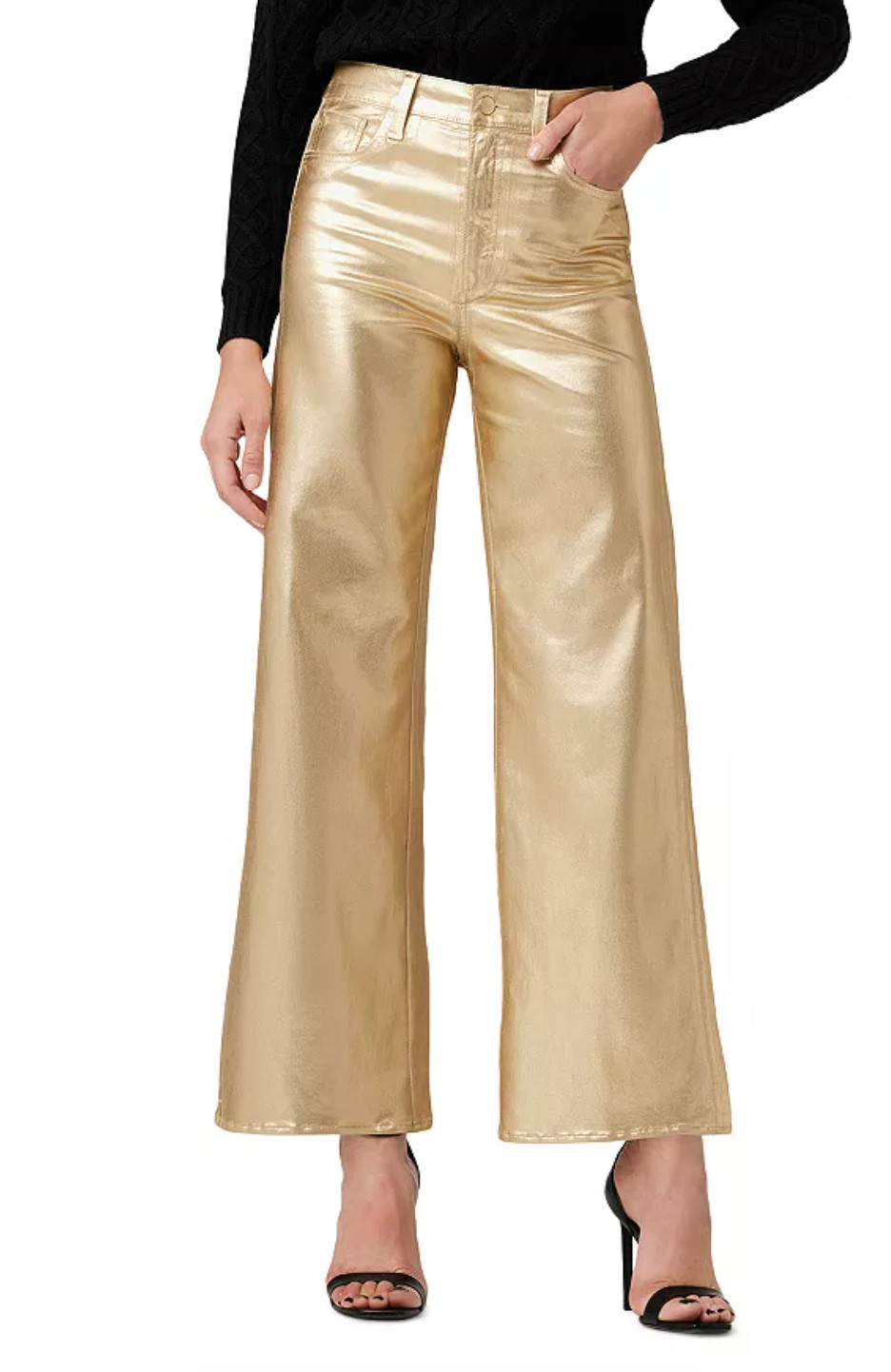 Joe's Jeans
The Mia High Rise Wide Leg Jeans in Gold Foil NYE Outfit  

 #LTKHoliday #LTKmomlife #LTKSeasonal