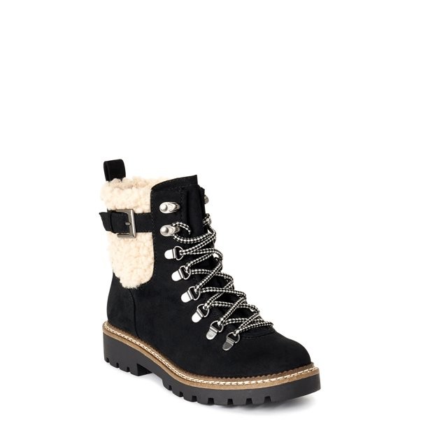 Scoop Women's Addison Faux Sherpa Hiker Boot | Walmart (US)