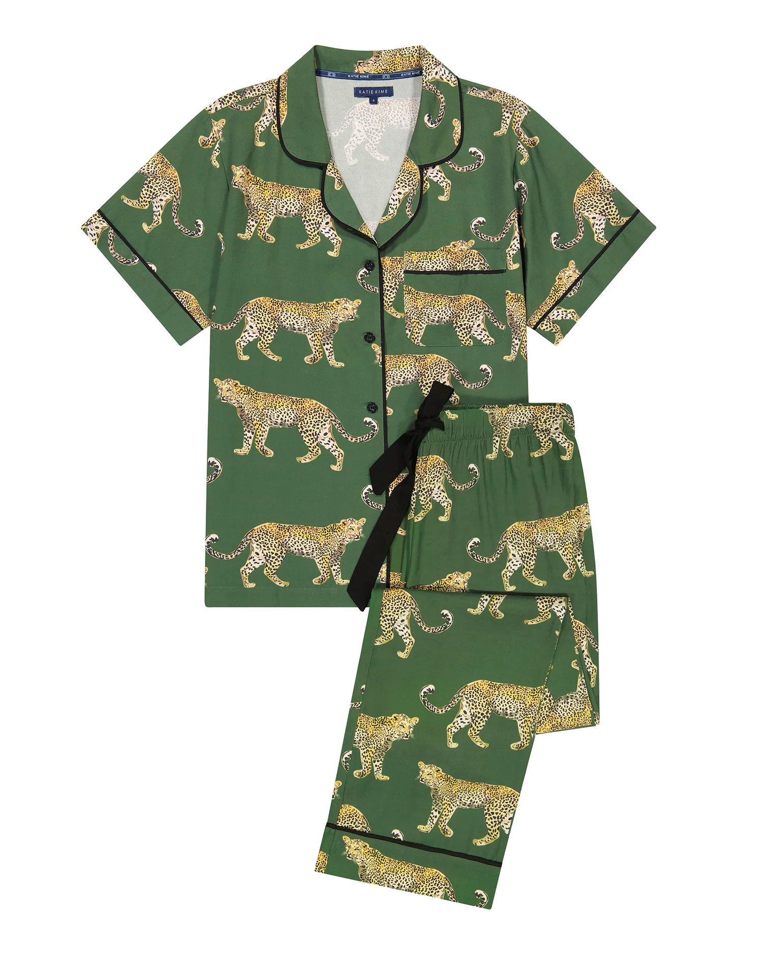 Cheetahs Pajama Pants Set | Katie Kime Cheetah Pajama Set | Colorful Prints, Wallpaper, Pajamas, ... | Katie Kime Inc