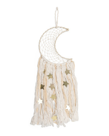 Moon With Metal Stars Hanging Dream Catcher | TJ Maxx