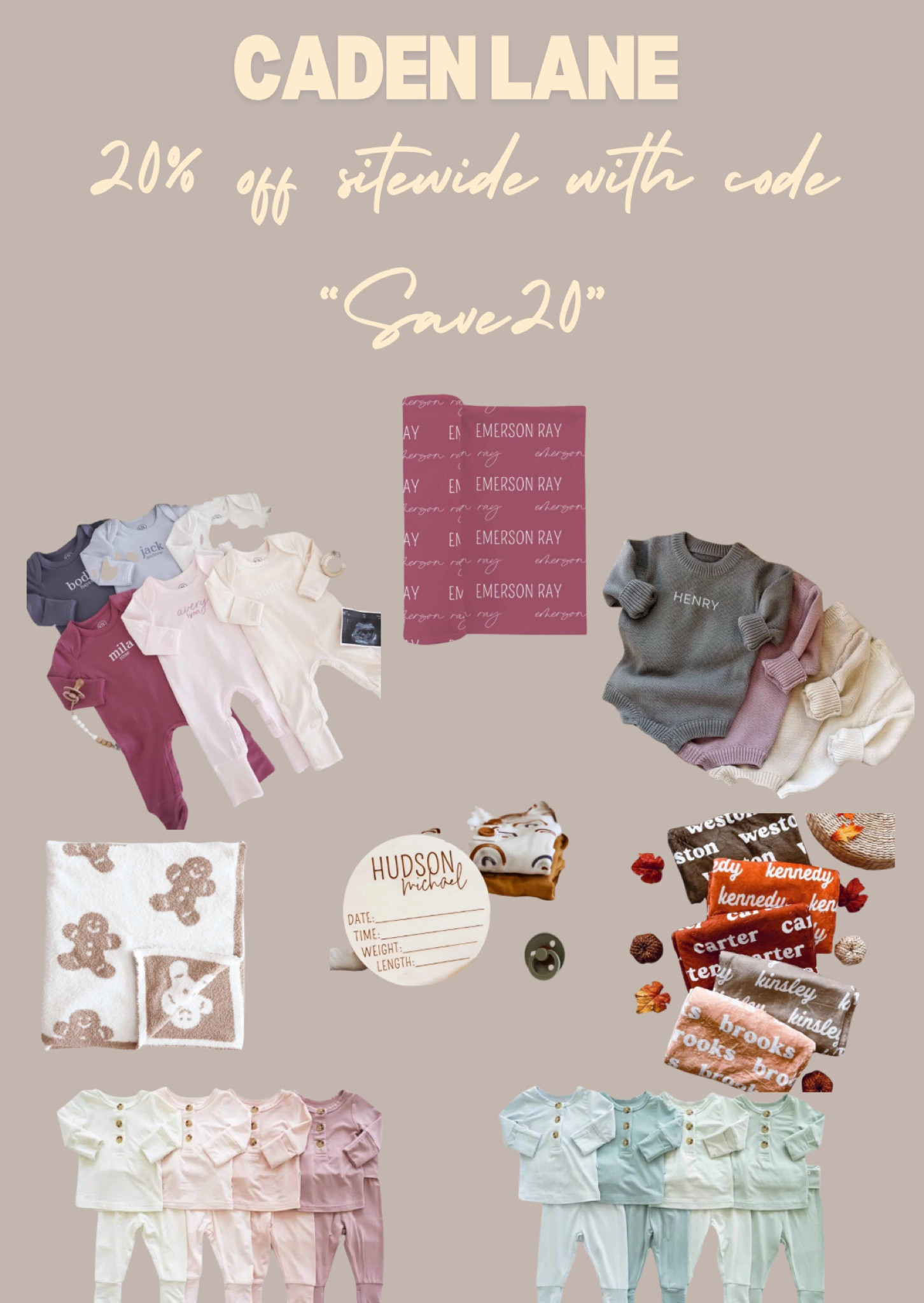 Caden Lane site wide sale for Fall! Such a great brand for anything personalized! 

#LTKSaleAlert #LTKFallSale #LTKBaby