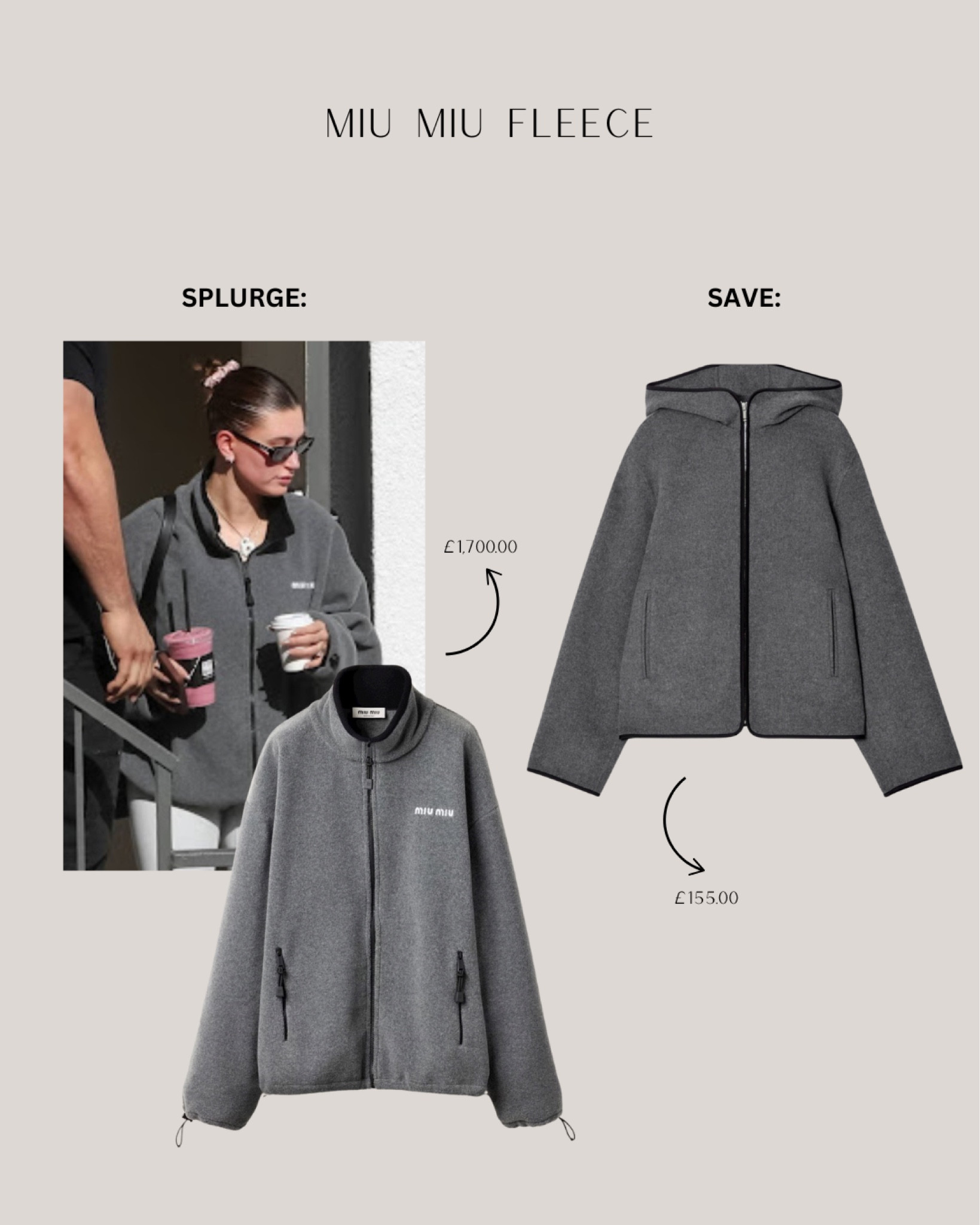 Miu Miu fleece - splurge or save...

#LTKstyletip