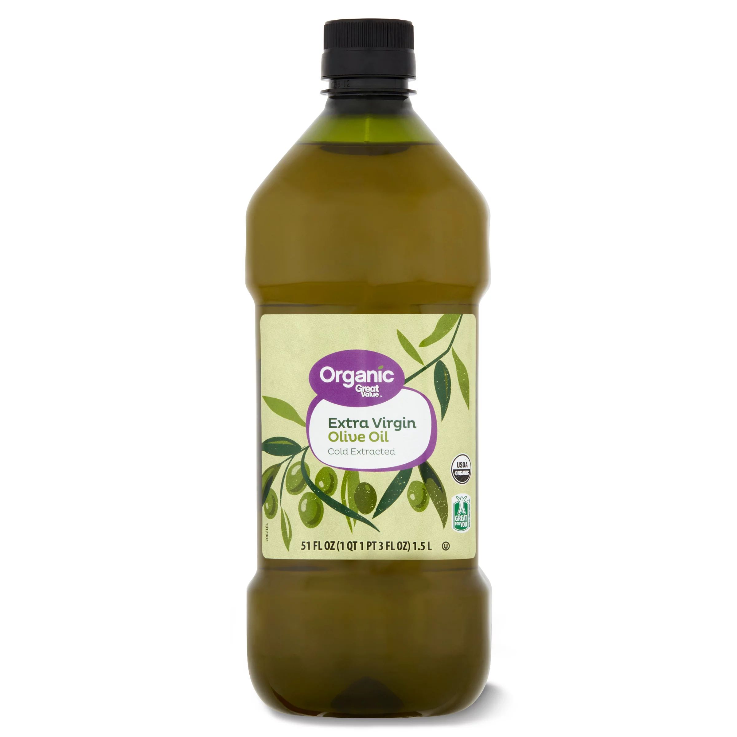 Great Value Organic Extra Virgin Olive Oil, 51 fl oz - Walmart.com | Walmart (US)