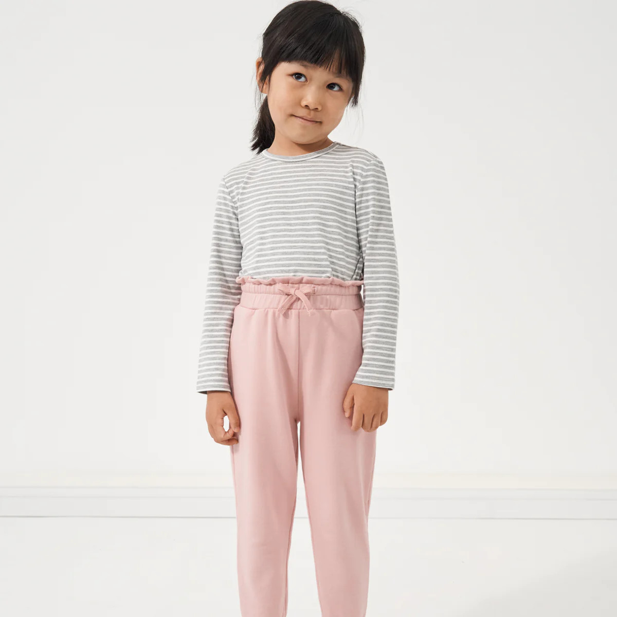 Mauve Blush Paperbag Jogger | Little Sleepies