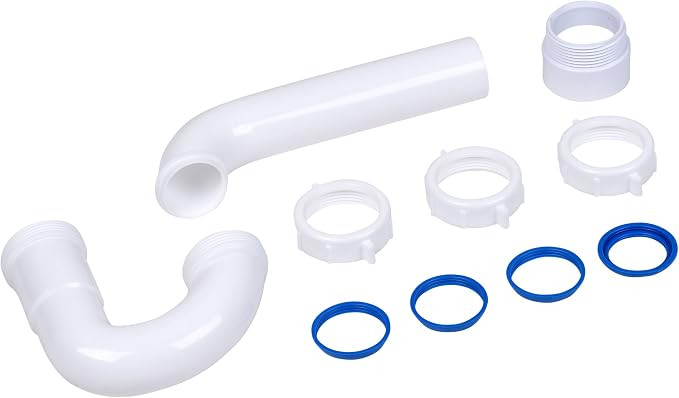 Dearborn P9703WBG 1-1/2" P-Trap with Threaded PVC Adapter, and Reversible J-Bend, Bagged w/ True ... | Amazon (US)