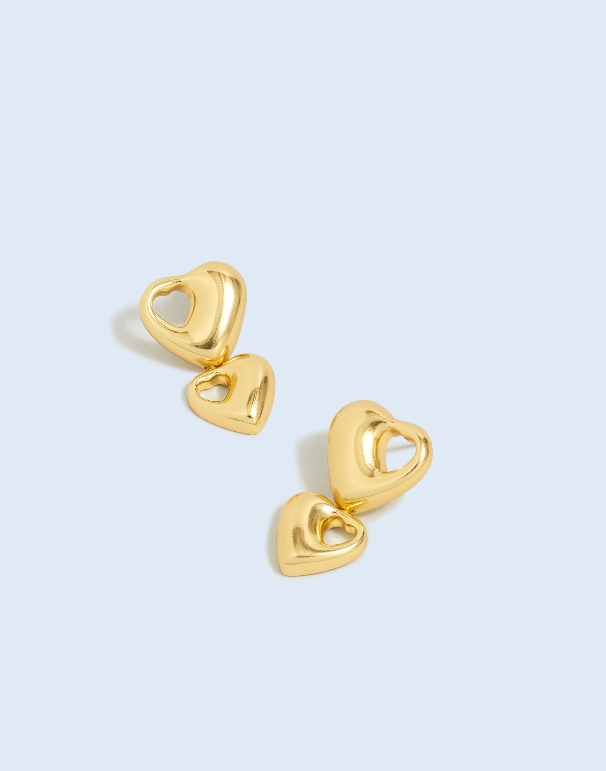 Cutout Puffy Heart Drop Earrings | Madewell