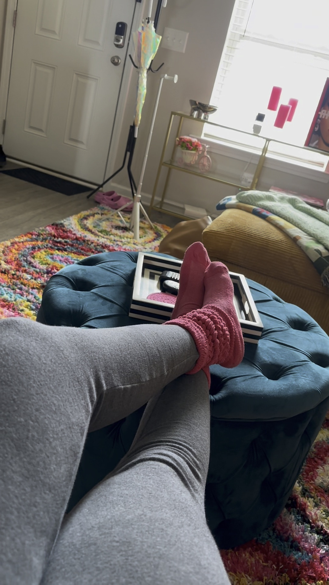 Ditch your coffee table for an ottoman with a tray! 

#LTKhome