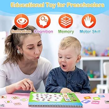 Foayex Montessori Toys for Toddlers, Educational Busy Book with 12 Themes, Preschool Learning Toy... | Amazon (US)