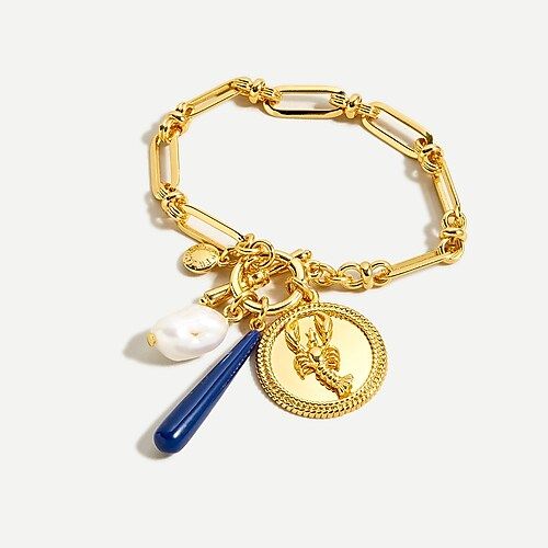 Lobster charm chain bracelet | J.Crew US