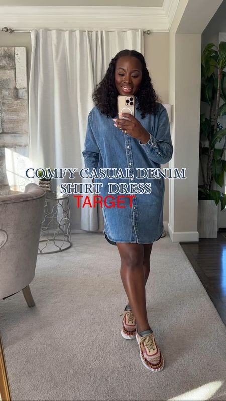 I love this denim dress from Target! It’s the perfect spring fashion look!  Spring outfit, denim, everyday fashion 

#LTKfindsunder50 #LTKSeasonal #LTKstyletip