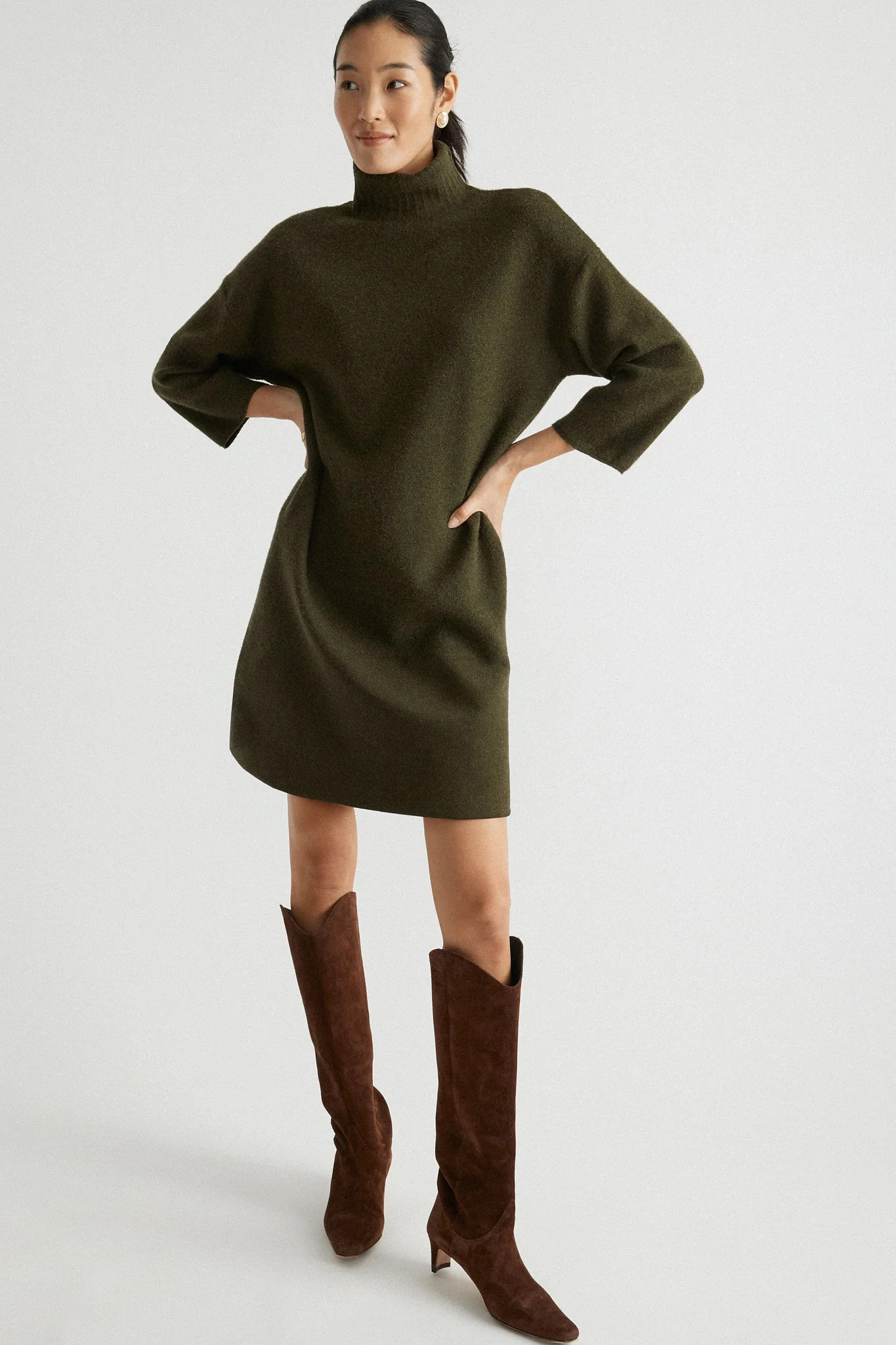 Moss Green Vivianne Dress | Tuckernuck (US)