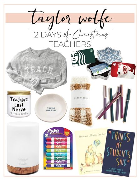 Teacher gift guide! Don’t forget to take care of your teachers 🫶🏻

Teach sweatshirt is sold in my shop! Taylorwolfeshop.com ❤️

#LTKGiftGuide #LTKfindsunder100 #LTKHoliday