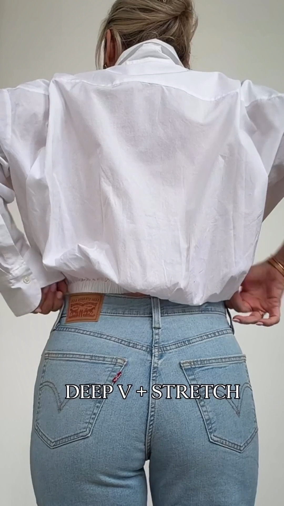 Best bum + anti-pooch jeans everyone’s talking about🔥💯🍑!!! RESTOCKED and 34% off today. 

I’m not kidding — I went back and ordered three more colors. They’re that good. Super stretchy, insanely comfortable, and the deep V back gives the best shape. They cinch the waist without giving that front pooch situation (you know what I mean).

They run pretty TTS but if you’re between sizes size up since the waist is more fitted.
So flattering. So good.🔥



stretchy shaping jeans. anti pooch jeans. high waisted flattering denim. deep V back jeans. tummy smoothing jeans. straight leg jeans. Spring outfits 2026. Spring break outfits. Date night outfits. 

#LTKSaleAlert #LTKSeasonal #LTKootd