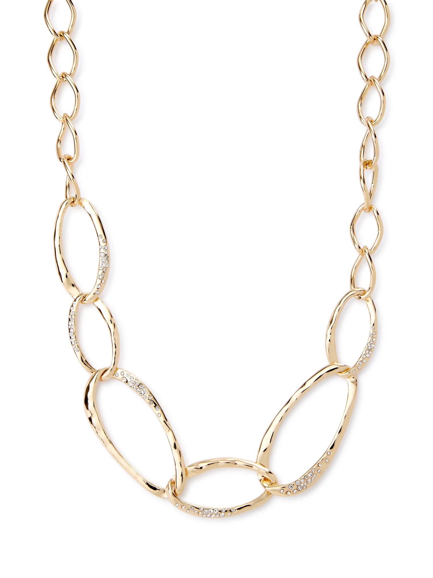 Sofia Jewelry by Sofia Vergara Women's Gold Pavé Collar Necklace | Walmart (US)