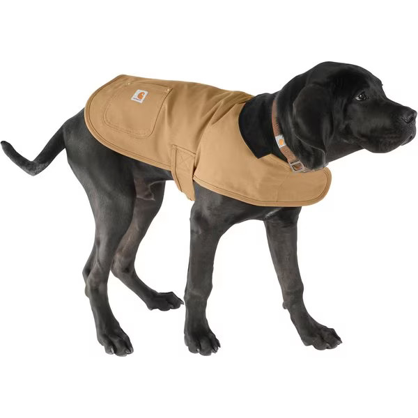Carhartt Chore Insulated Dog Coat, Brown, Medium | Chewy Canada