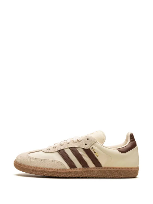 Adidas Samba OG "Cream White/Preloved Brown" Sneakers | Neutrals | FARFETCH | Farfetch Global
