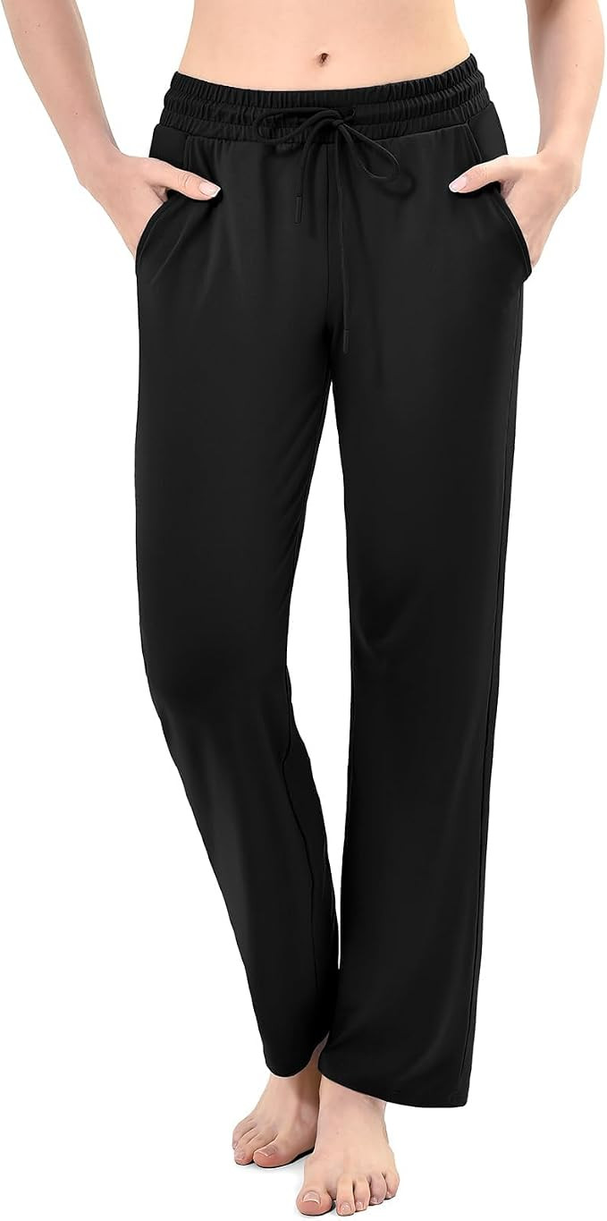 Walifrey Wide Leg Sweatpants for Women, Baggy Track Pants with Poackets Drawstring for Joggers Ca... | Amazon (US)