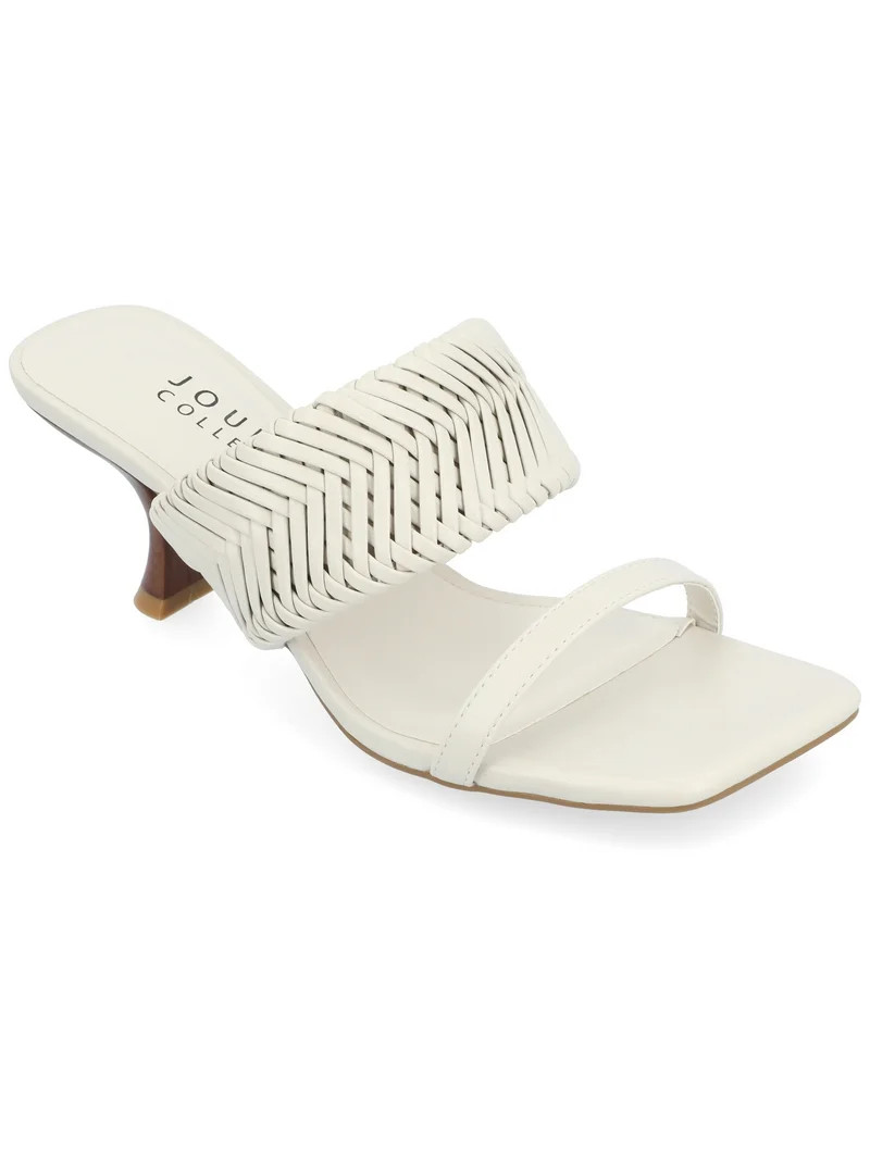 Journee Collection Womens Monyka Tru Comfort Foam Woven Slip On Pump | Walmart (US)